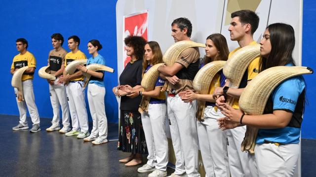 En imágenes: Presentación del Master Series de Mungia de cesta punta profesional, organizado por la empresa Eraman! Jai Alai.