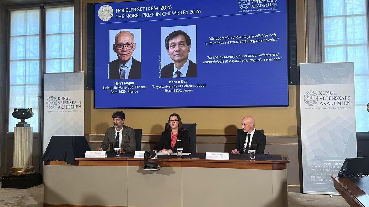 Henri B. Kagan y Kenso Soai, premio Nobel de Química 2026.