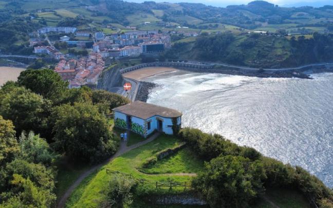 Getaria, a vista de pájaro.