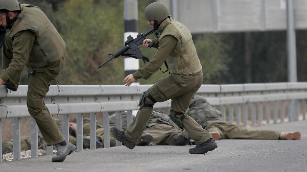 Soldados israelíes en una operación cerca de la frontera con Gaza.