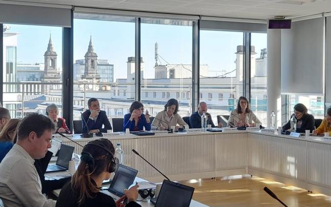 Elorza durante su intervención en un seminario político que ha celebrado la Comisión Arco Atlántico.