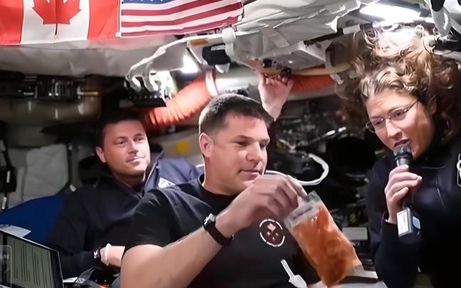 La tripulación de la nave espacial Orion integrada por Reid Wiseman, Victor Glover, Christina Koch y Jeremy Hansen.