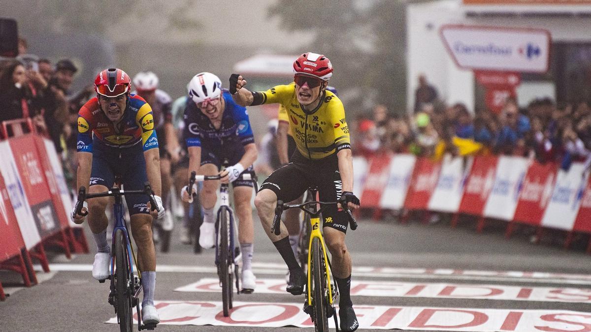 El danés Jonas Vingeegard, del Visma, en La Vuelta.