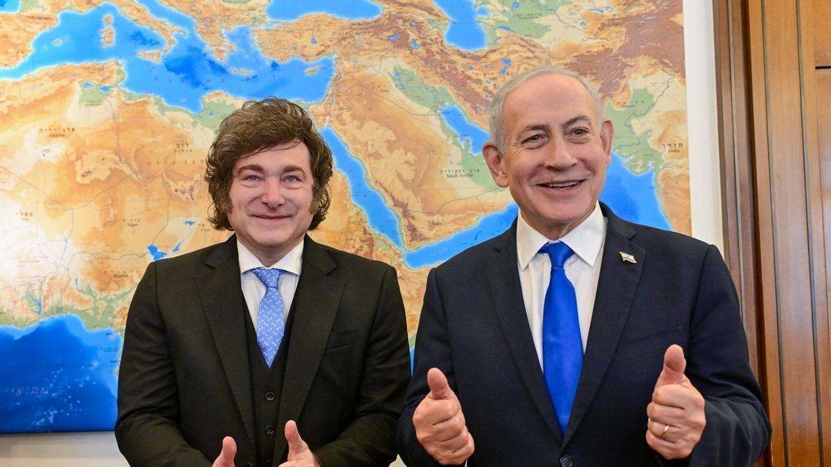 Javier Milei y Benjamin Netanyahu