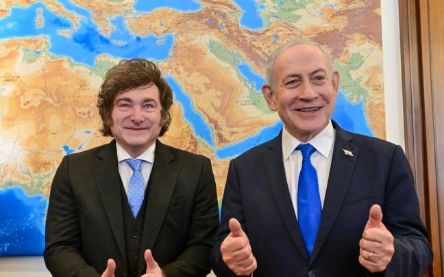 Javier Milei y Benjamin Netanyahu