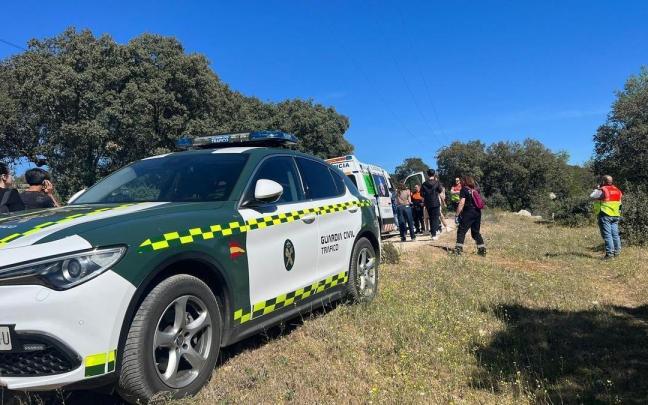 Los servicios de emergencias en el lugar del accidente.