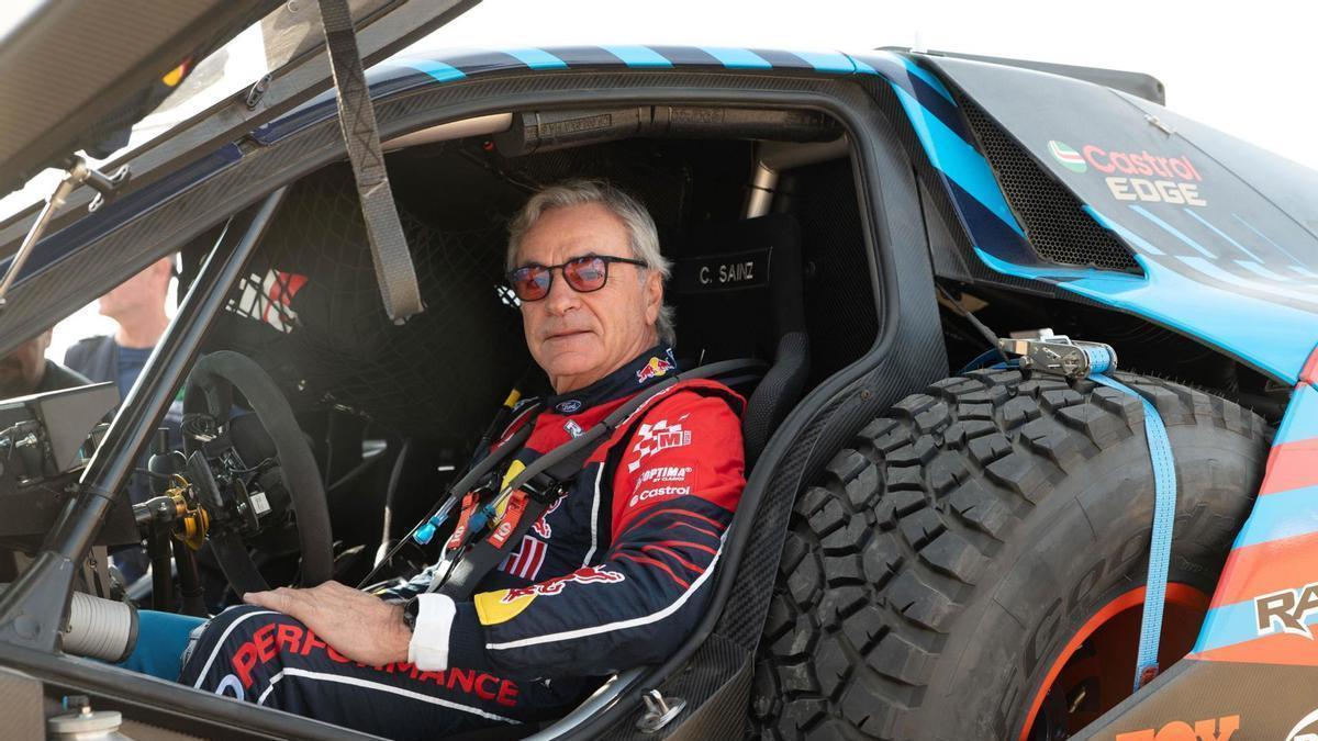 Carlos Sainz en el Rally Dakar 2025.