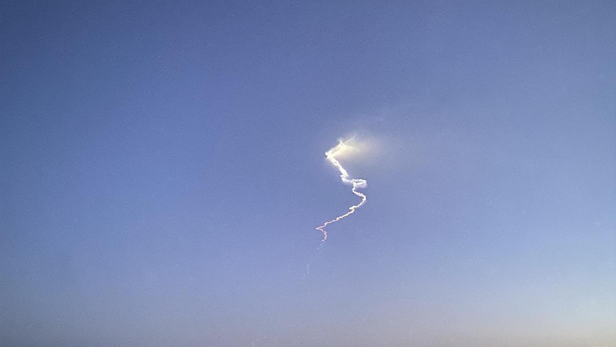 Misil iraní interceptado por Israel