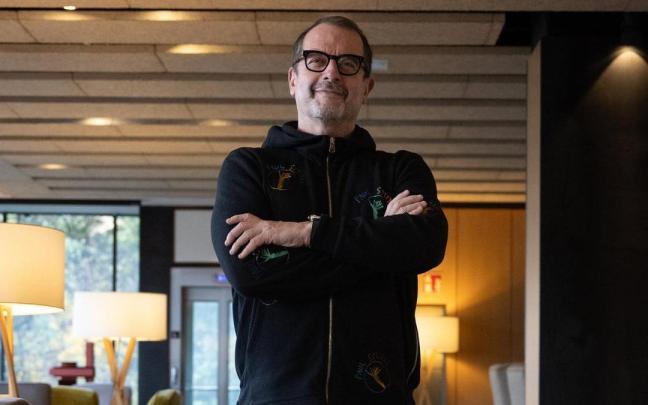 Xavier Cazaubon posa en el Hotel Occidental de Bilbao.