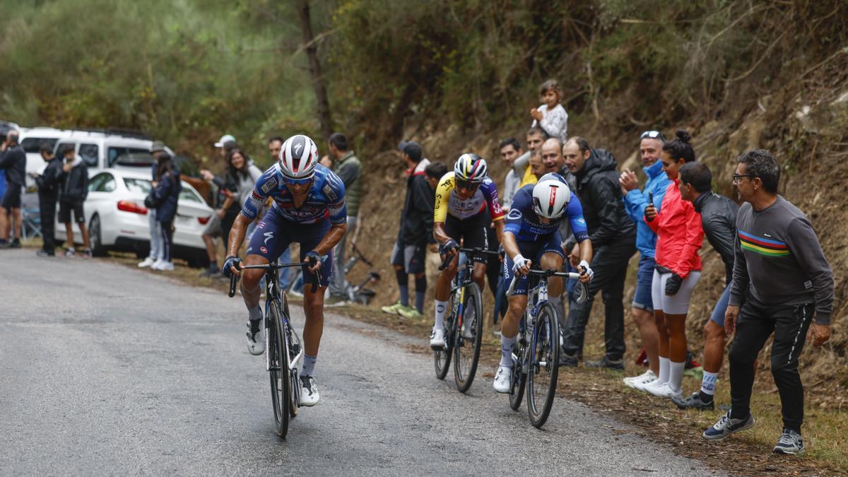 Mikel Landa, excelso, completó una gran etapa.