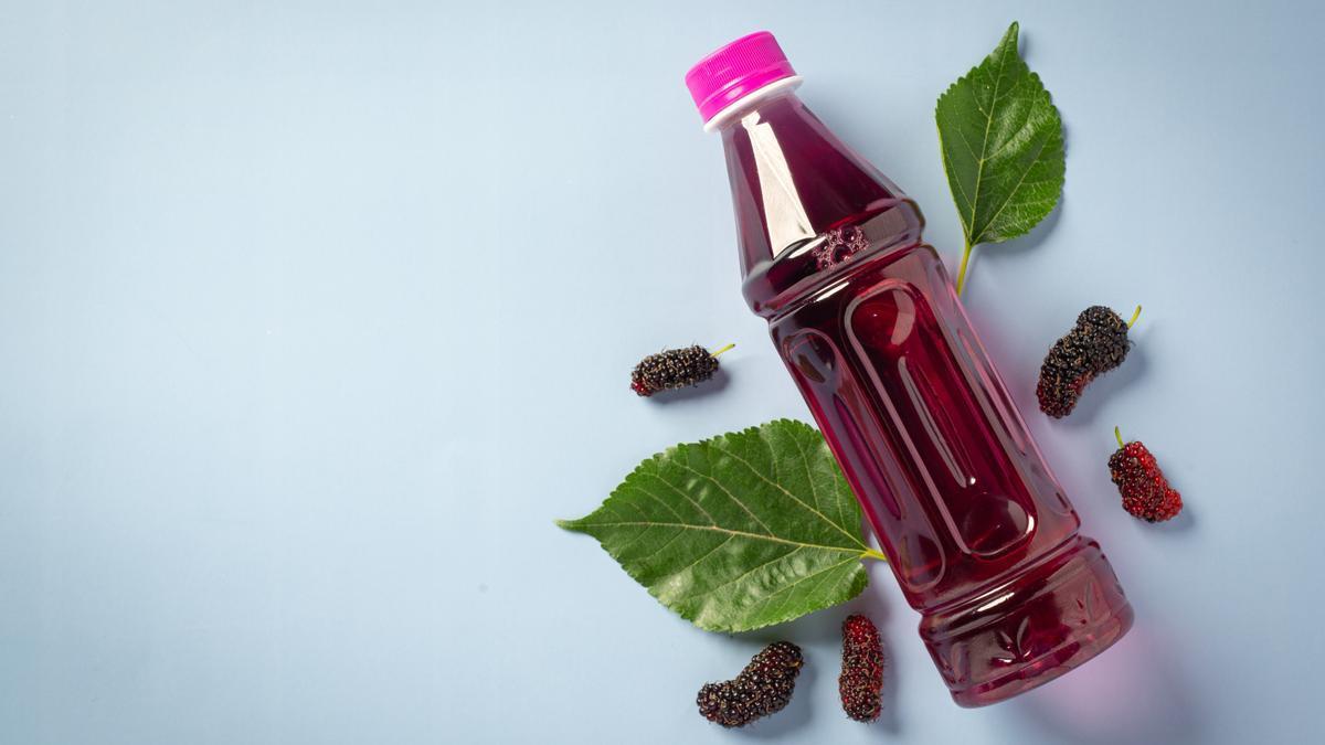 Agua de sabor a mora