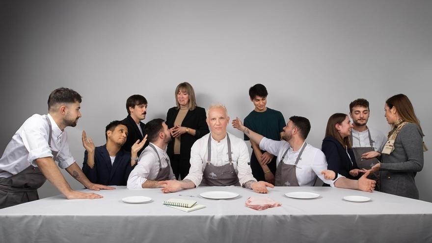 La última cena recreada por el chef Toño Rodríguez y su personal.