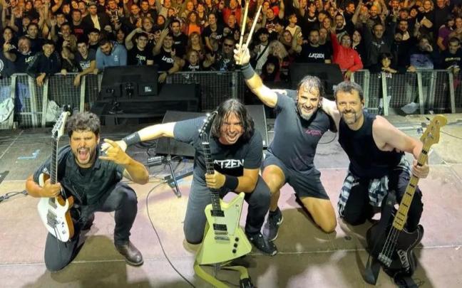 La banda oñatiarra Latzen en un concierto.