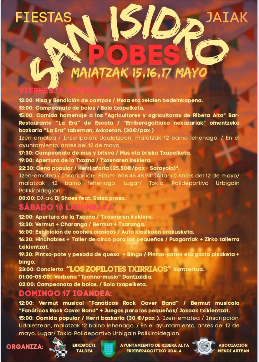 Programa de San Isidro en Pobes