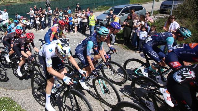 Pello Bilbao rueda durante el Gran Premio Miguel Indurain.