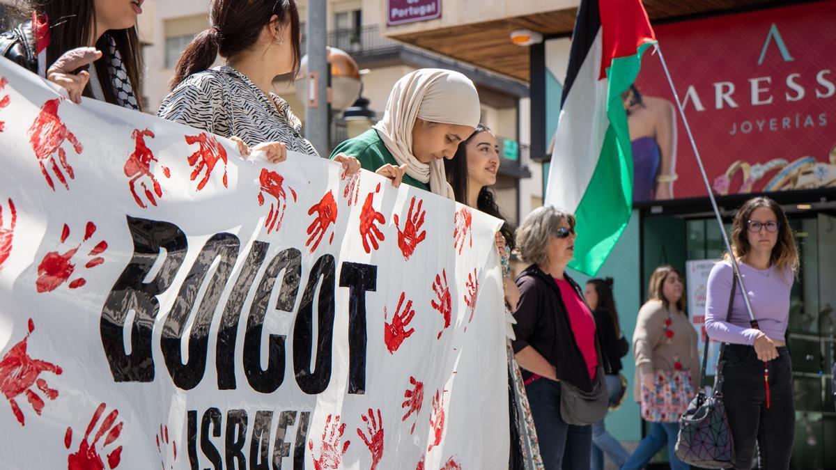 Manifestación en favor de Palestina.