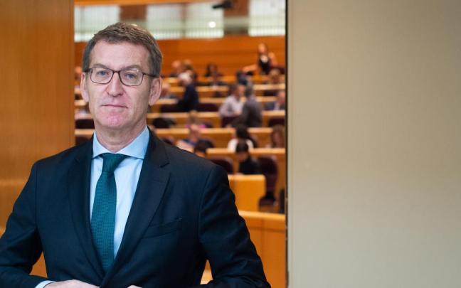 Alberto Nuñez Feijoó fue elegido presidente del PP el 2 de abril de 2022. Alberto Nuñez Feijoó fue elegido presidente del PP el 2 de abril de 2022.