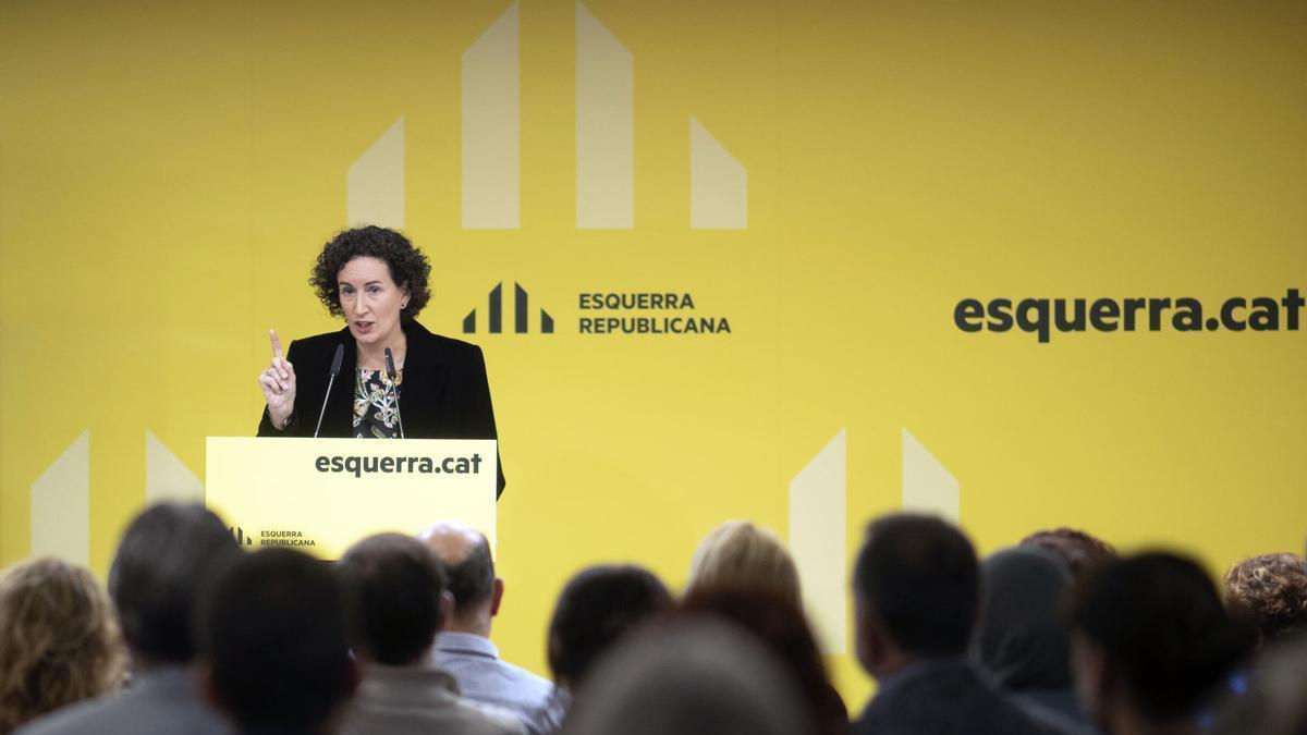 La secretaria general de ERC, Marta Rovira, ofrece una conferencia para hacer balance de su mandato de más de trece años al frente de la dirección del partido.