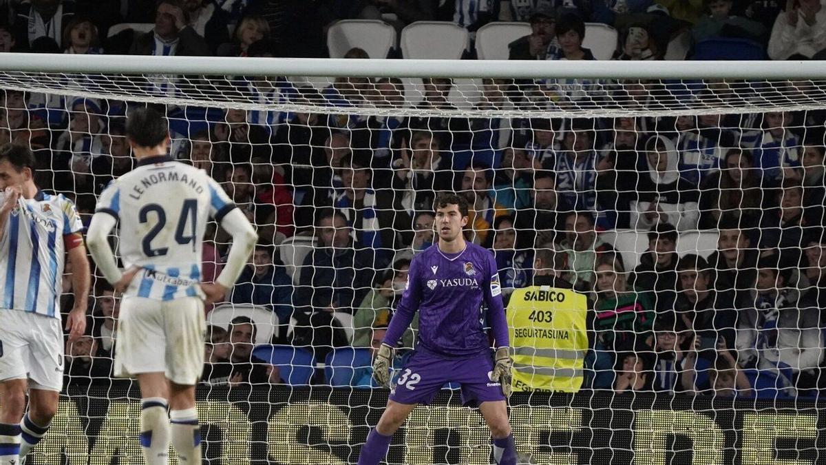 Unai Marrero, en su estreno en Liga ante el Alavés en el primer partido del año. / RUBEN PLAZA