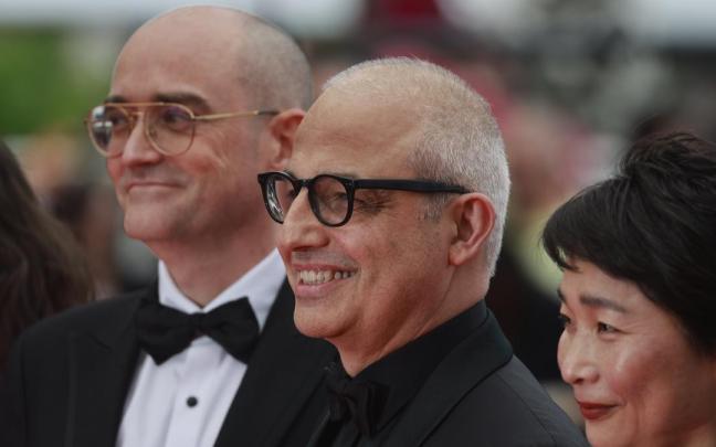 Pablo Berger en la presentación de 'Robot Dreams' en Cannes.