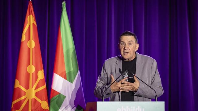 Arnaldo Otegi, durante su intervención en el acto de fin de curso político de EH Bildu