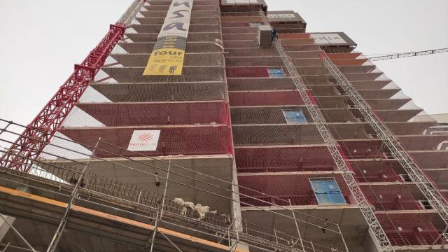 Edificio en construcción.