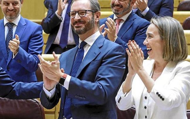 Los ‘populares’ Maroto y Gamarra, en el Senado. | FOTO: EFE Los ‘populares’ Maroto y Gamarra, en el Senado. | FOTO: EFE