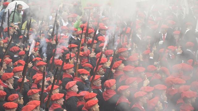 Imagen del Alarde de Hondarribia el pasado año