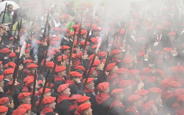 Imagen del Alarde de Hondarribia el pasado año