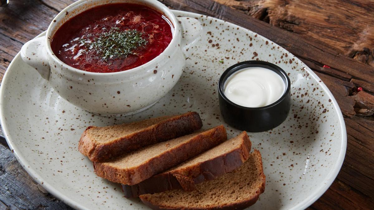 La sopa de remolacha es probablemente el plato más tradiconal de Ucrania.