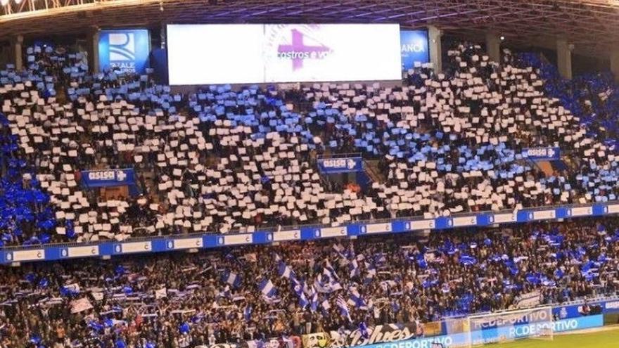 Riazor Blues en el fondo de Riazor