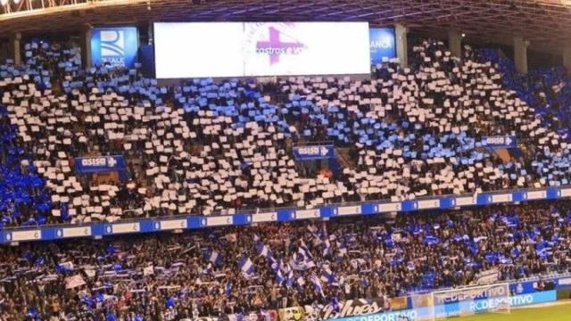 Riazor Blues en el fondo de Riazor