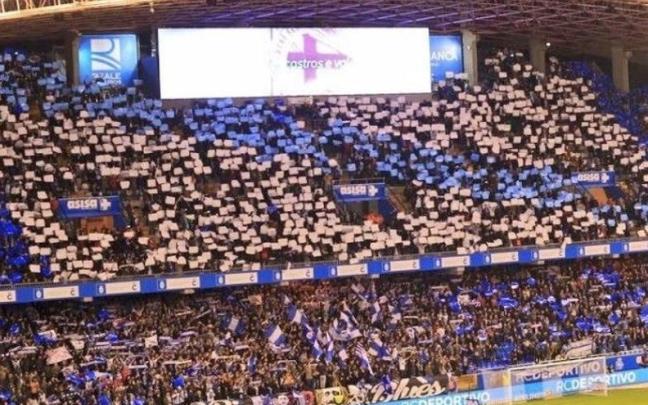 Riazor Blues en el fondo de Riazor