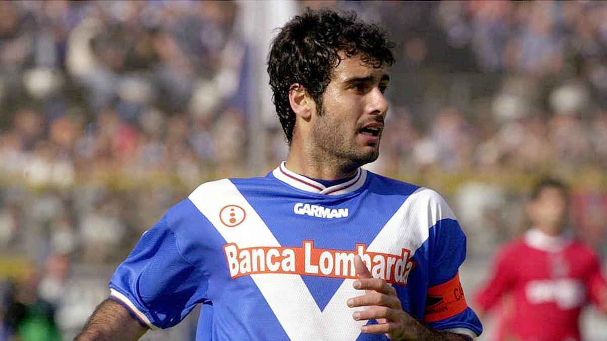 Pep Guardiola, durante su etapa en el club bresciano.