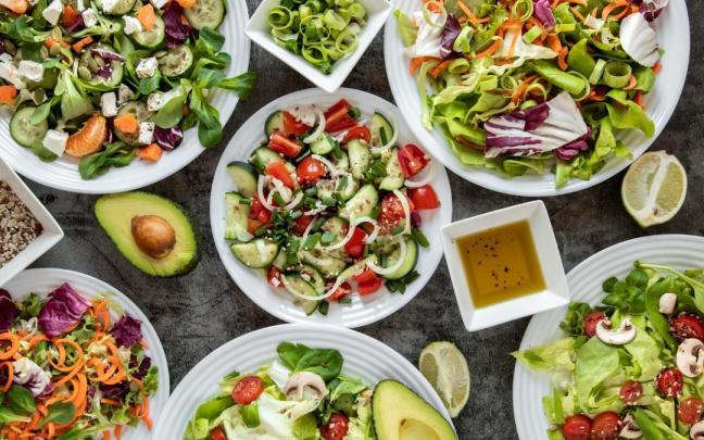 Variedad de ensaladas