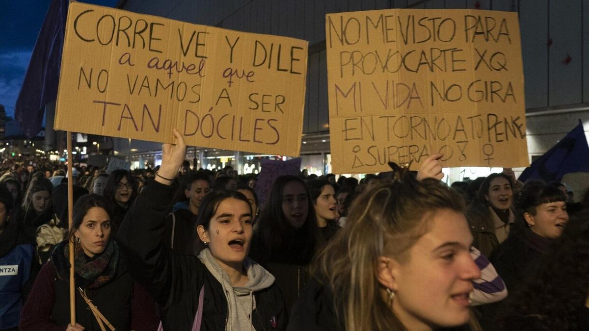 En imágenes: las 15 mejores pancartas de la manifestación del 8M en Vitoria