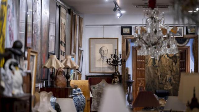 Exposición de objetos del Pazo de Meirás.