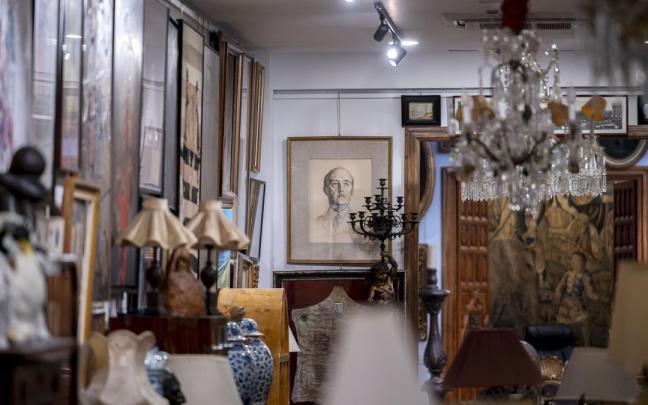 Exposición de objetos del Pazo de Meirás.