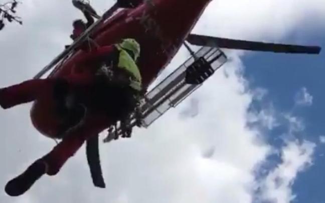 Rescatada una pareja en Montejurra Rescatada una pareja en Montejurra