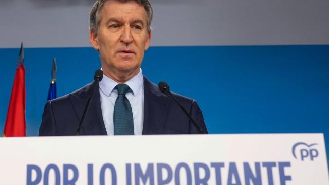 Feijóo, durante su comparecencia este viernes.