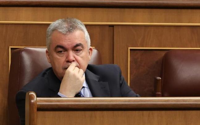 El secretario de Organización del PSOE, Santos Cerdán, en el Congreso de los Diputados.