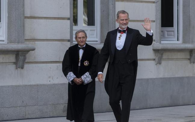 El presidente del Tribunal Supremo, Francisco Marín durante la apertura del año judicial. El presidente del Tribunal Supremo, Francisco Marín durante la apertura del año judicial.