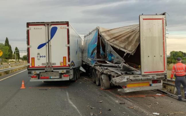 Imagen del lugar del accidente. Foto: Policía Foral