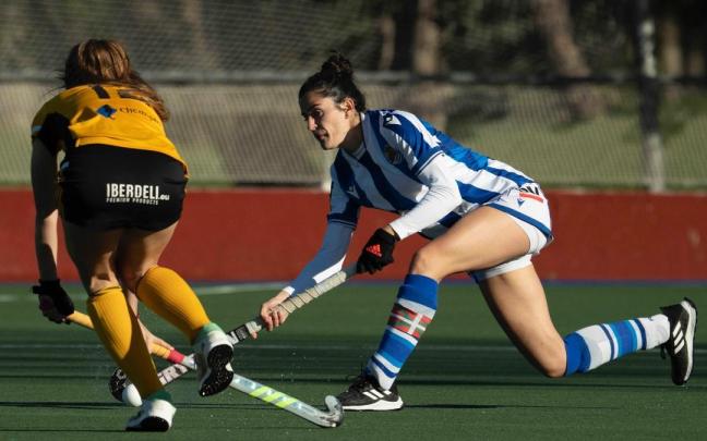 La Real, en el duelo ante el Atlètic.