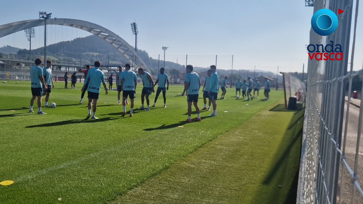 Entrentamiento del Athletic Club.