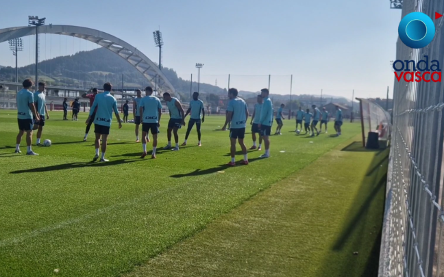 Entrentamiento del Athletic Club.