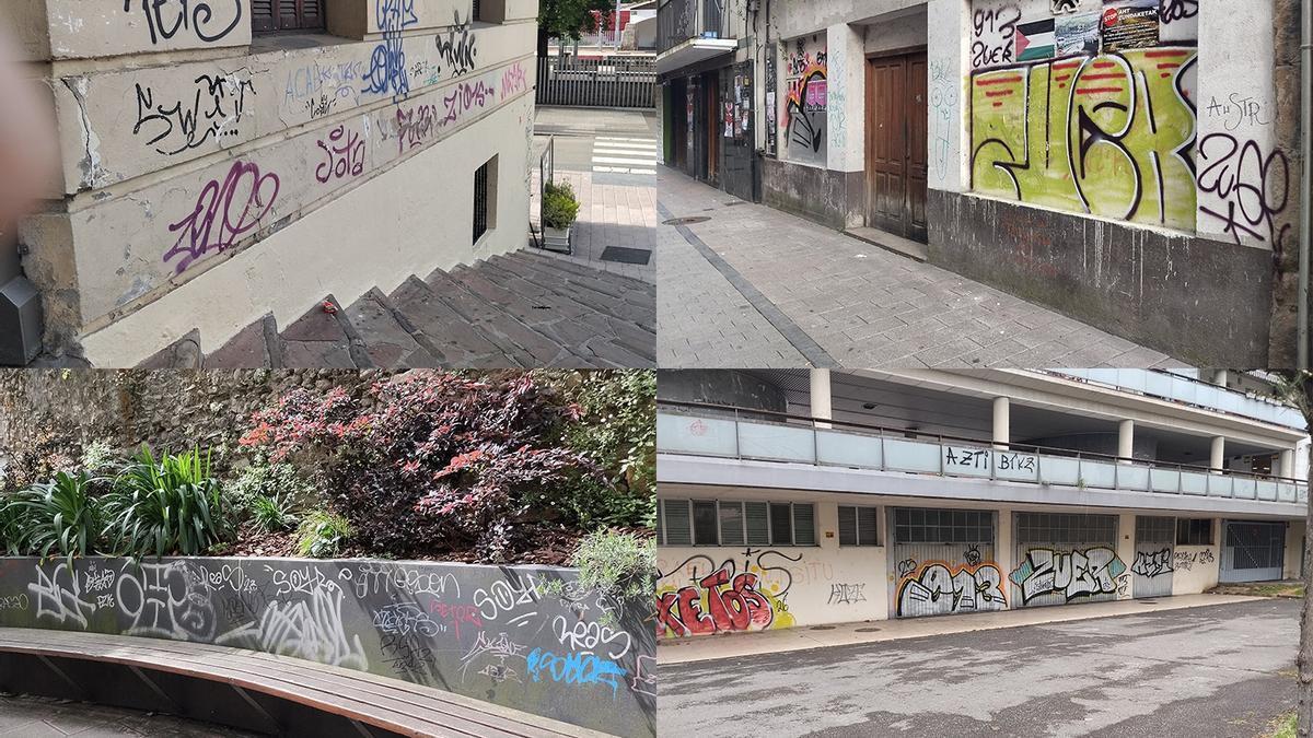 Pintadas registradas en Ordizia.