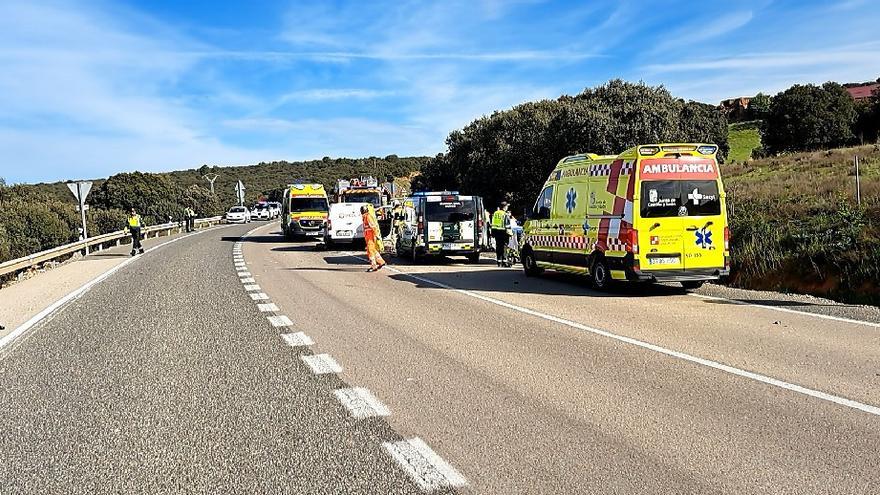 Imagen del accidente ocurrido en Soria.