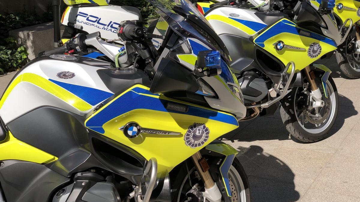 Motos de la Policía Municipal de Madrid.