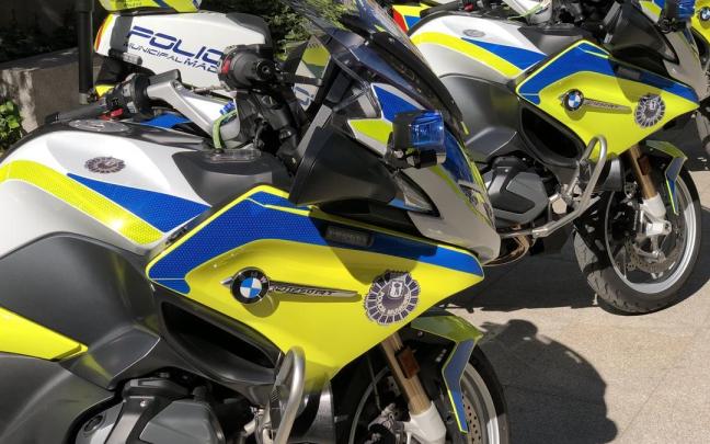 Motos de la Policía Municipal de Madrid.